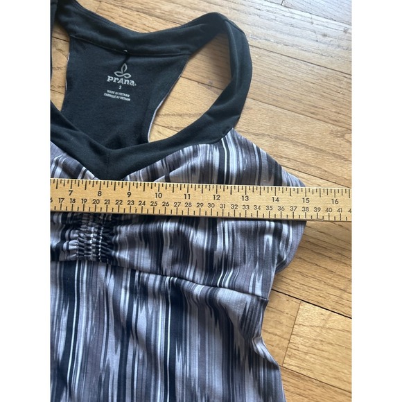 Prana Halter Dress Women's Small Gray Black Patterned Sleeveless Small - Picture 7 of 8